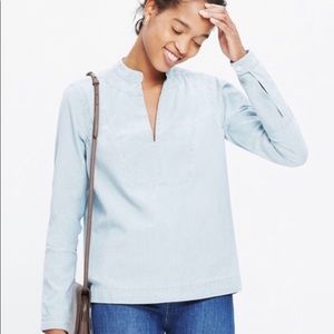 Madewell Chambray Popover in Lauryn Wash